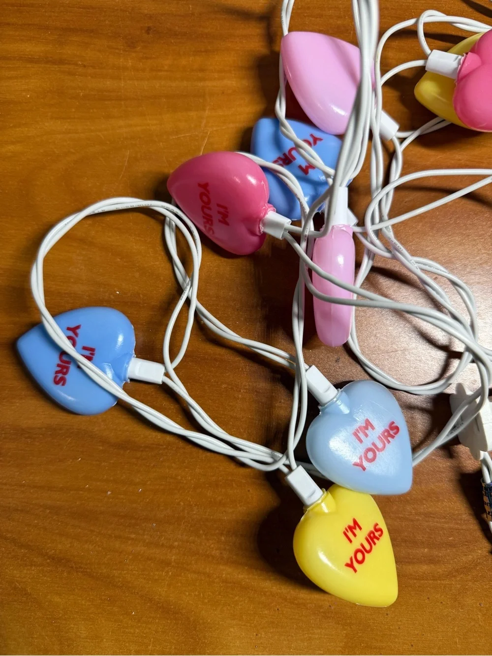 Bundle of 5 Vintage Novelty String Lights Holiday Spring Christmas V-Day